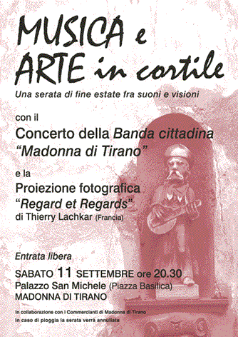 MUSICA E ARTE IN CORTILE a Madonna di Tirano